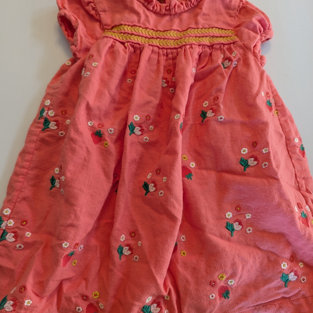 Baby Boden Pink Floral Kids Dress, 18-24 Months